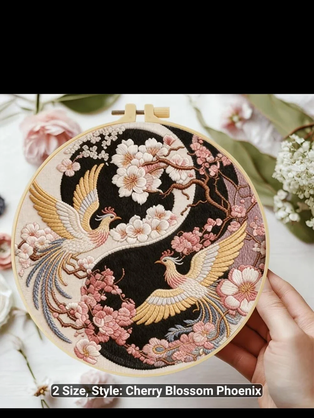 Cherry Blossom Phoenix Embroidery Kit #1583-788